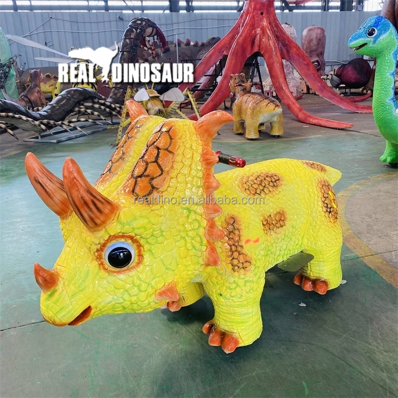 Outdoor Playground Electrical Scooter Dinosaur Animal Kiddie Rides Car