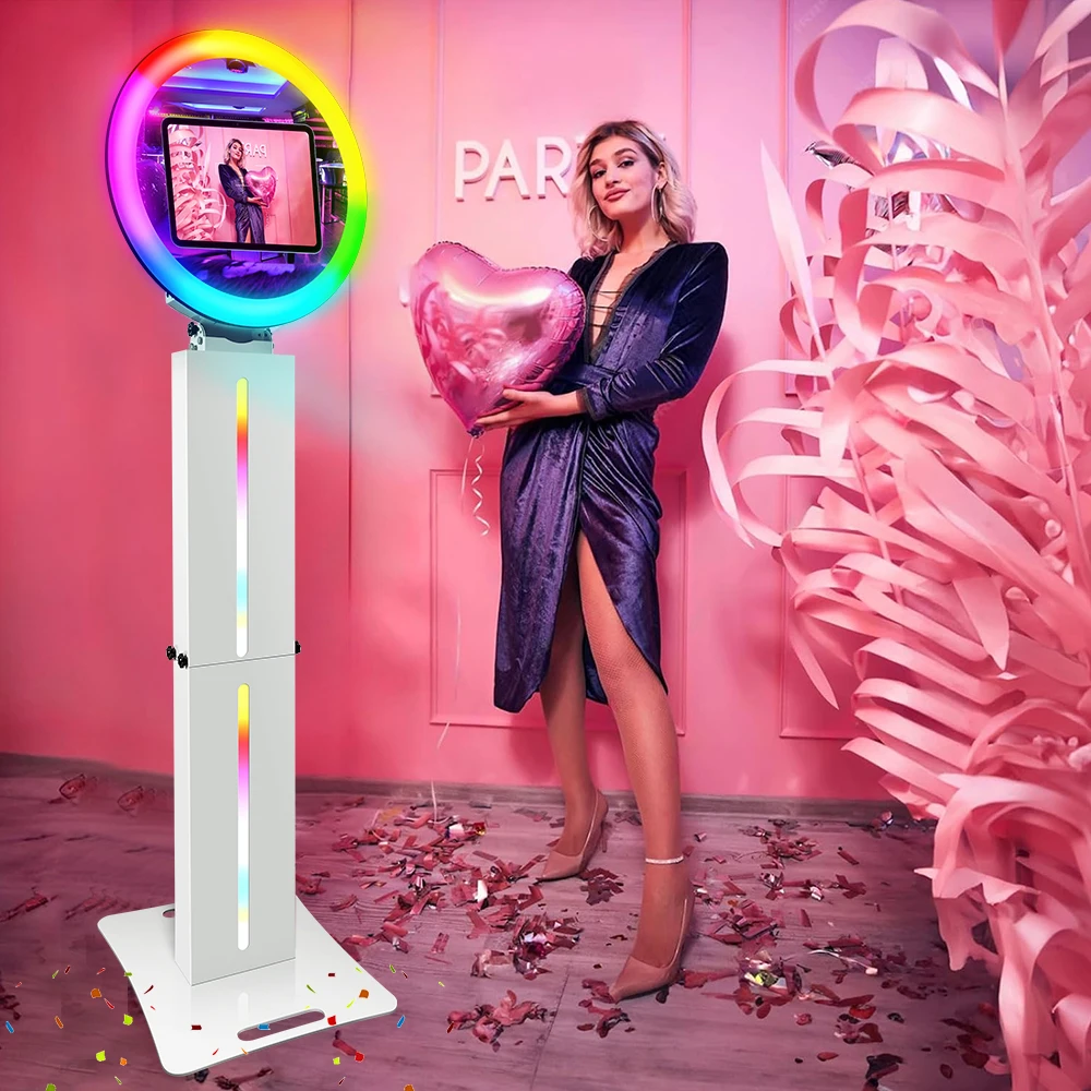 2024 Portable12.3 Inch win Photo Booth For Wedding Party Photo Booth Business  Custom Logo With Flight Case