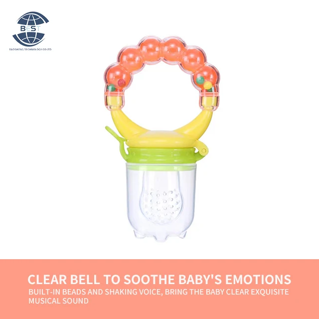 Beautiful and colorful bell-shaped baby soothers baby products and products Silicone fruit soothers in a variety of colors
