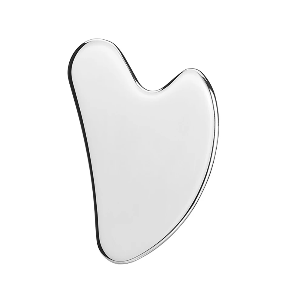 Gua Sha Facial Tools Stainless Steel Gua Sha Metal Silver Gua Sha for  Puffiness Reducing