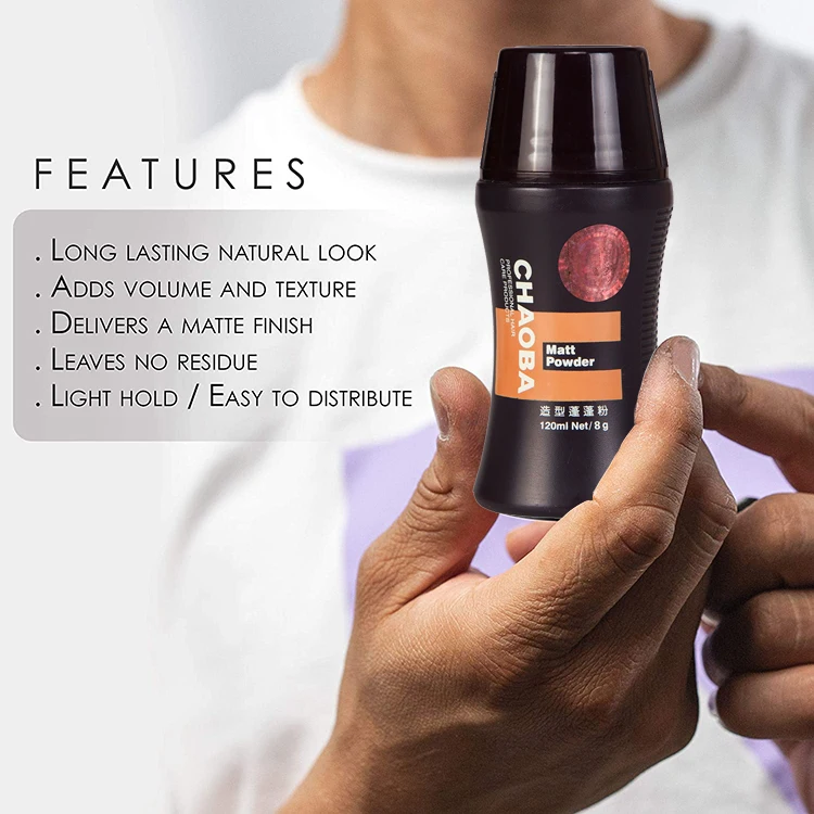 Private Label OEM Barber Hair Styling Texture Powder for Men Barber Hair Products Wax Powder Fiber Volume Powder Strong Hold Pro