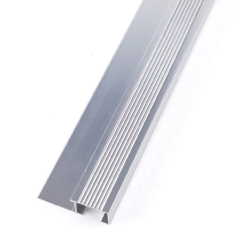 Aluminum Building Trim Metal Edging Strips Step Anti-slip Stair Nosing Profiles for Staircase Marble Tile Edge Trim Corner