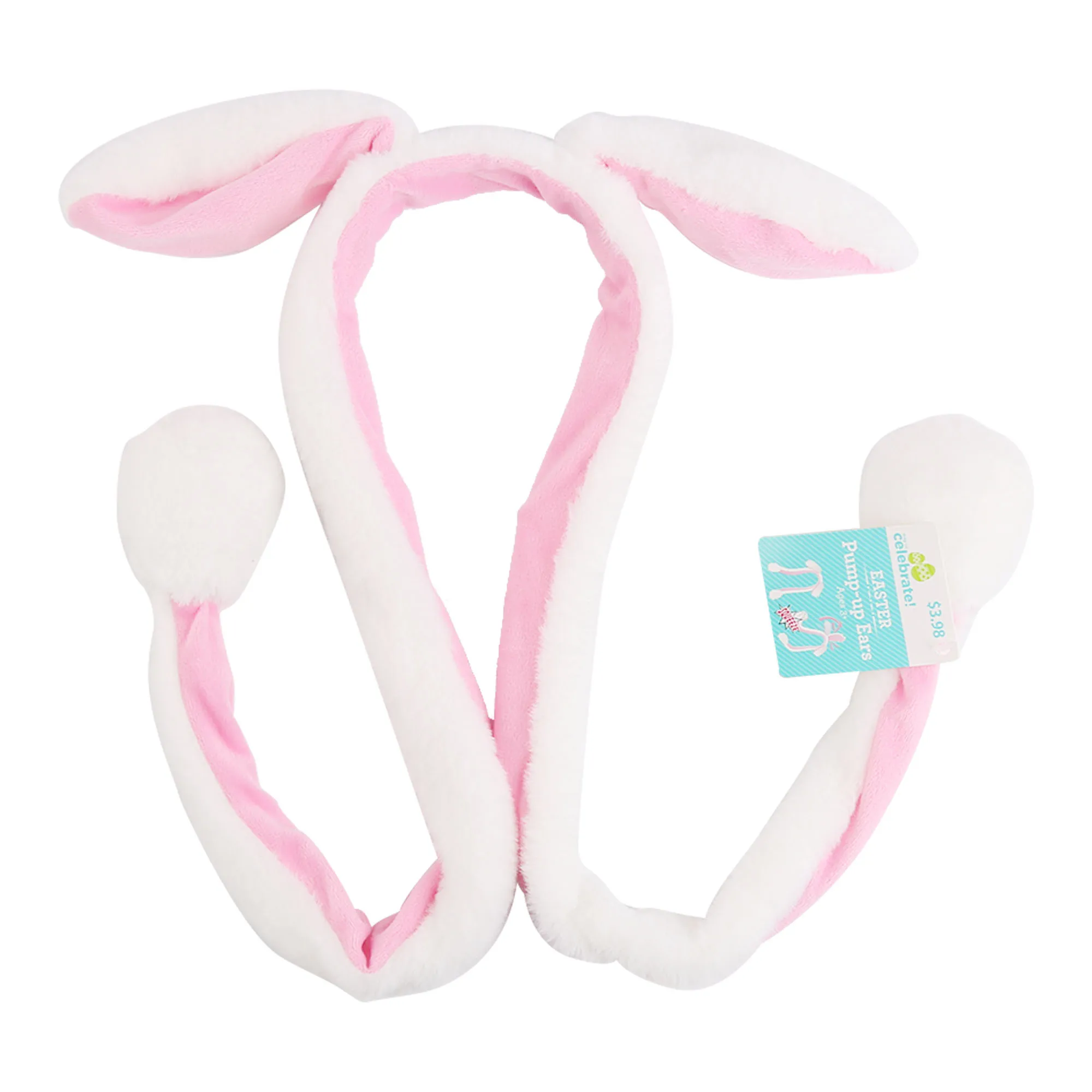 Easter Funny Plush Bunny Hat with Air Pumping and Ears Moving Hat Rabbit Animated Plush Cute Making Funny Hats