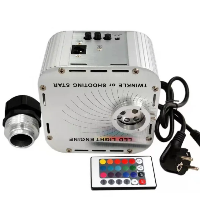 27w RGB/RGBW twinkle led ceiling lighting projector fiber optic starry sky light engine for movie room