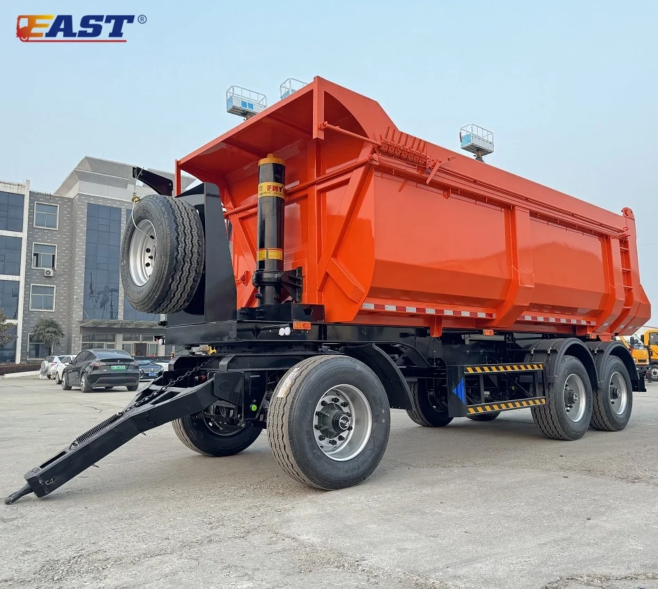 EAST hot sale tractor trailer with rear dump trailer