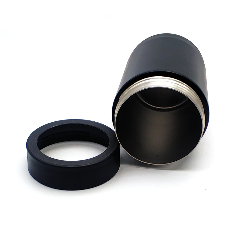 
Wholesale powder coated black stainless can cooler beer holder 12oz 