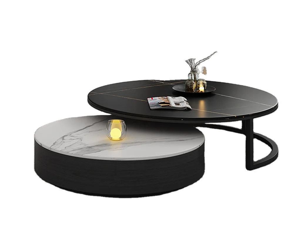 Современный роскошный стол низкий Круглый Кофейный столик набор для гостиной кофейный столик для продажи