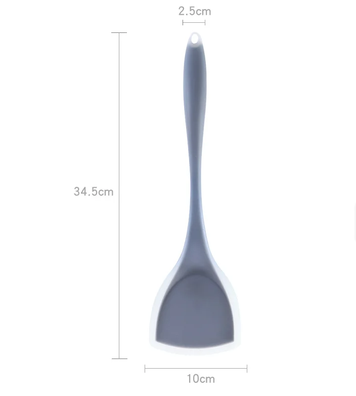 Kitchen Reusable Silicone Long Handle Spatula Versatile Heat Resistant Cooking Baking
