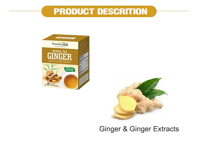 
Ginger Tea Sugar Free Natural Ginger Tea Bag 