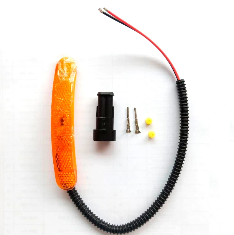 China bus accessories side door lock light handle 24V LED light with plug luggage compartment handle light for ankai bus parts