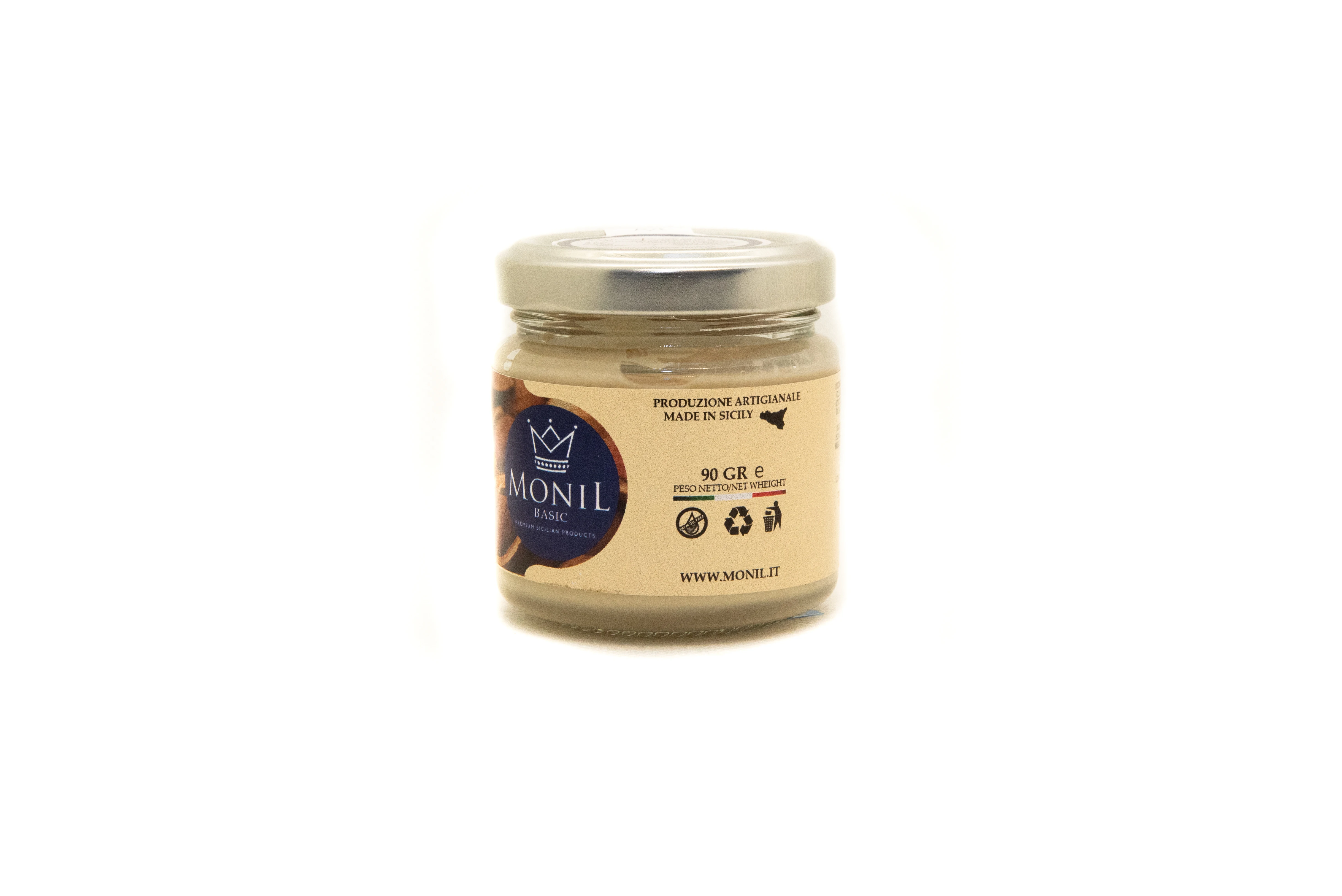 
Sicilian almond cream 3 kg MONIL Business, spread cream without palm oil and with 36% sicilian almond 
