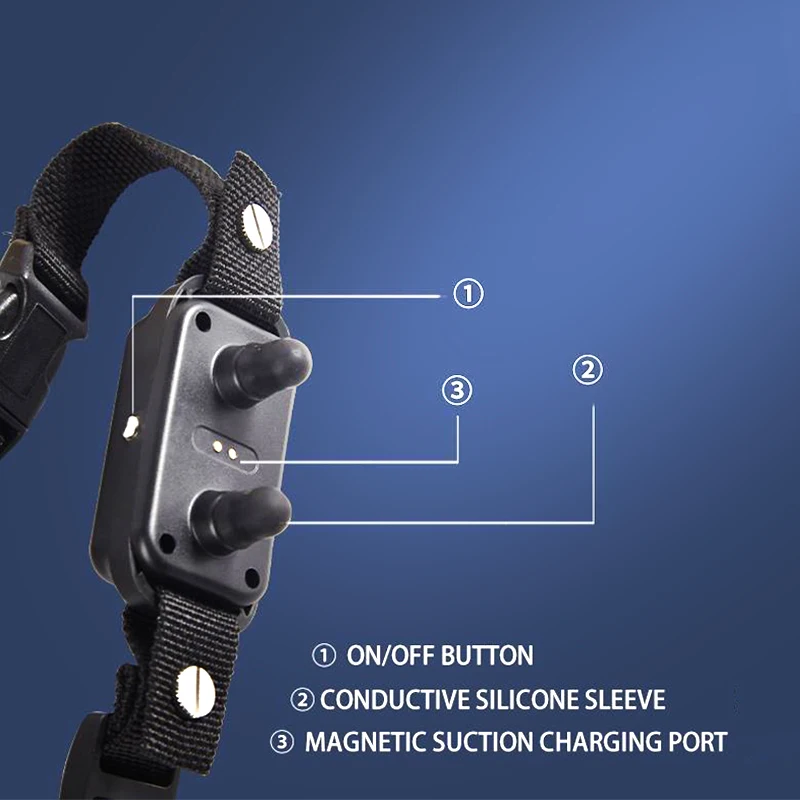 Professional Remote Dog Training Rechargeable Bark Electric Dog Light up Shock Collar Dog Training Collar With Remote