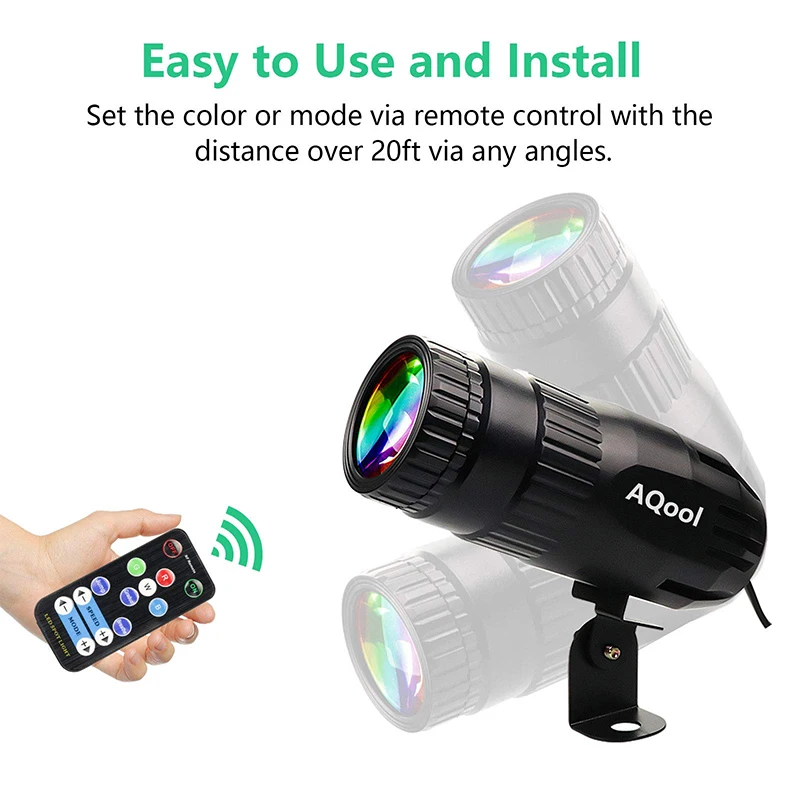 RGB Led Beam Stage Effect Ball  Beam Spotlight Move Head Stage Light Party Bar Disco Dj Lights Mini Laser Stage Lighting