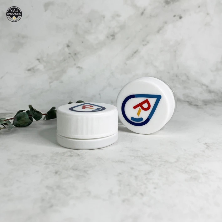 Custom empty small black 3ml 5ml 7ml 9ml square round triangular glass childproof dab concentrate containers jar