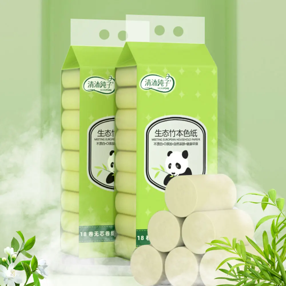 Paper Tissues Ultra Soft Toilet Paper Household Paper Towel Rolls Wood Pulp For Home Bathroom Hotel Public Places