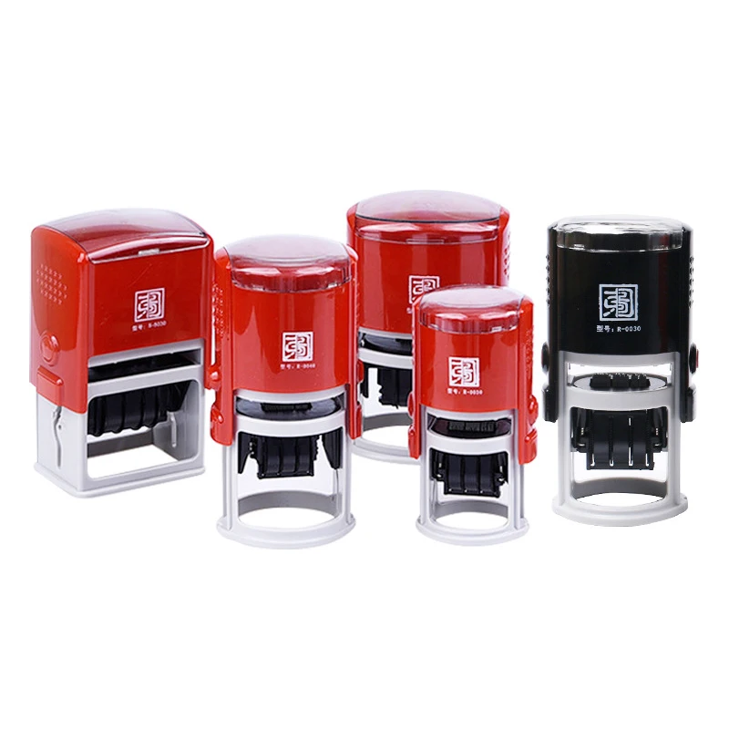 blank  self inking rubber  Automatic Handle Rubber Date Self-inking Stamps
