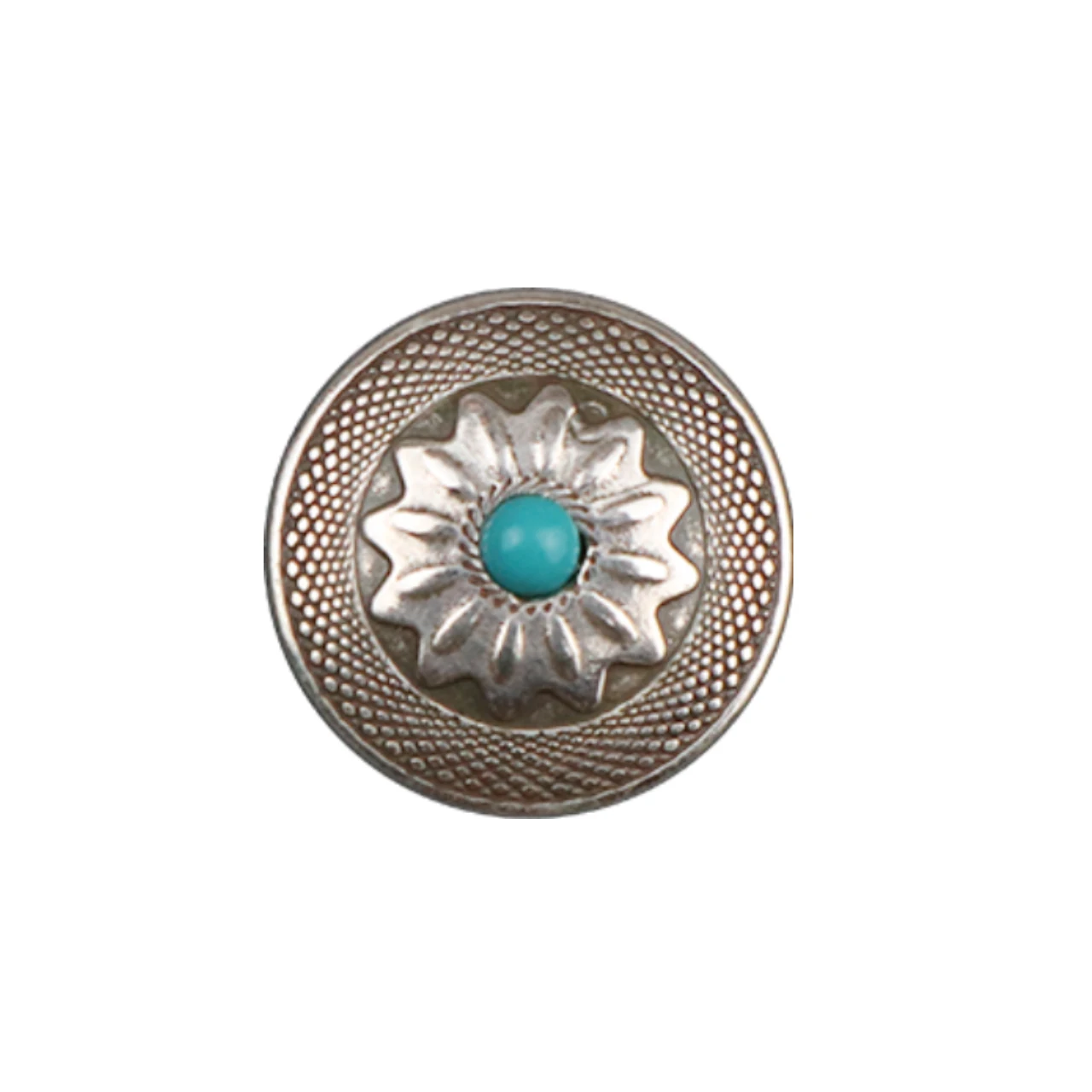 Цинковый сплав cheaps conchos для кожи винтовая задняя часть искусственные бирюзовые круглые