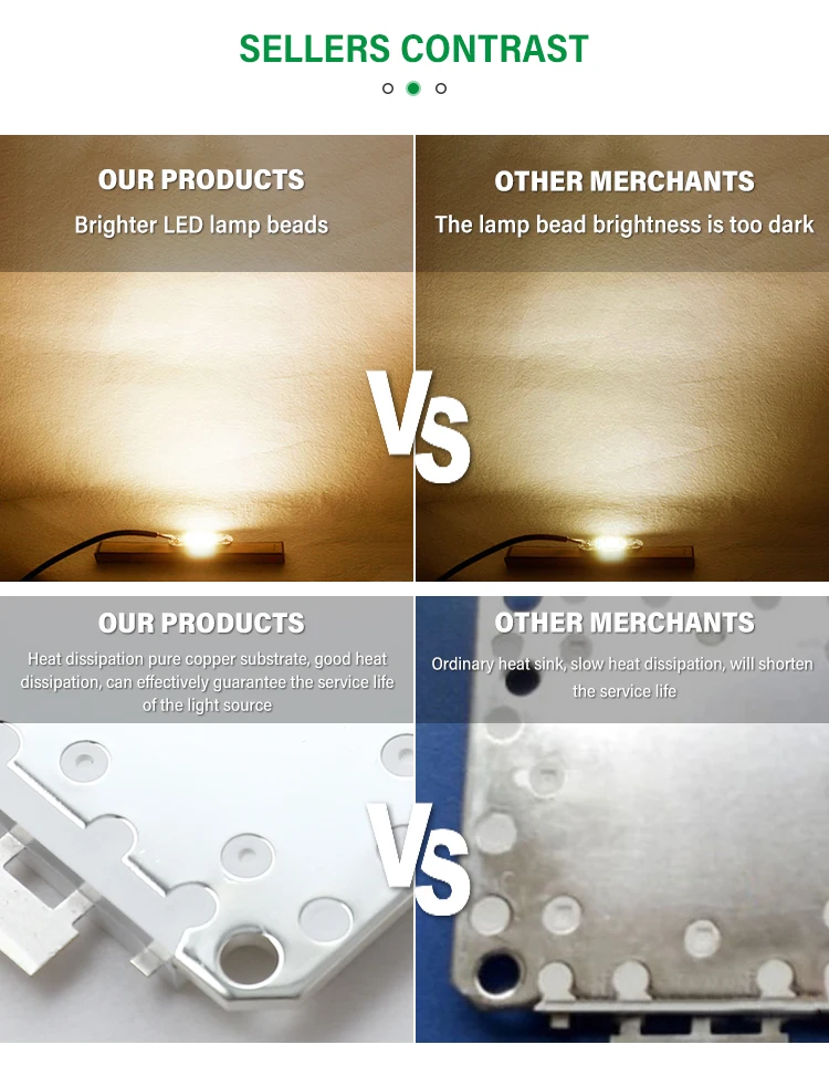 two colors cob 50w 100w led chip high power led beads for led repair for street lamp