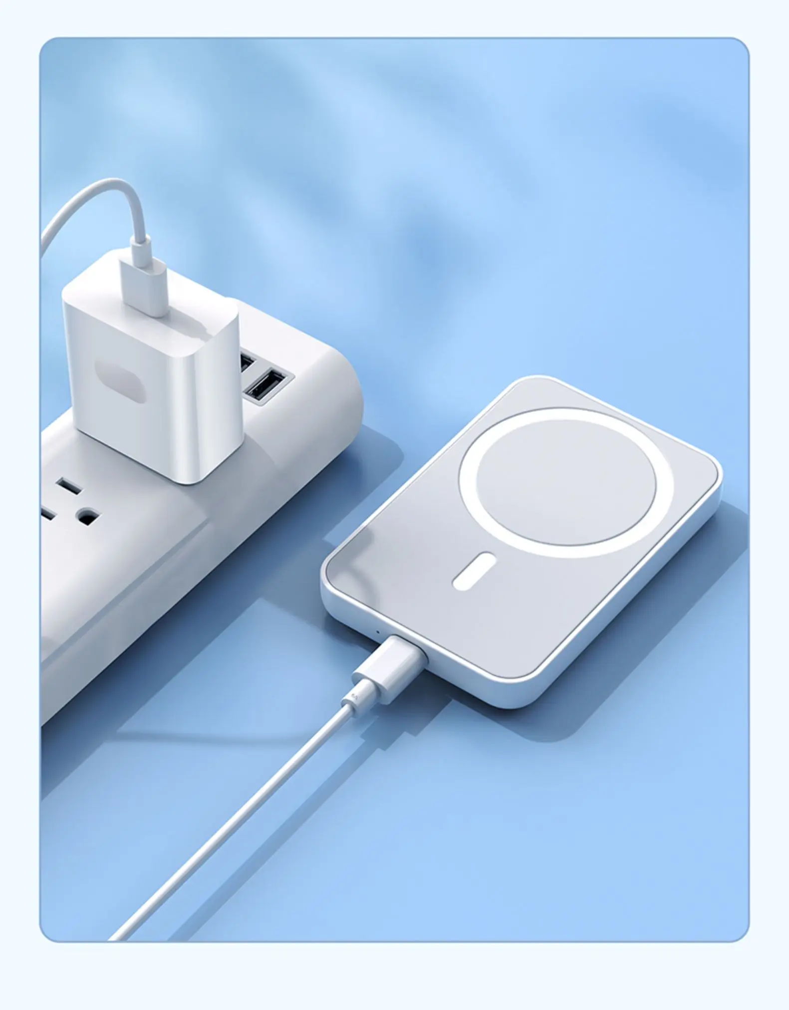 OEM New Designing 5000 mAh 2021 Magnetic Wireless Charging Power Bank Battery Pack for IPhone 12 Iphone13 Series