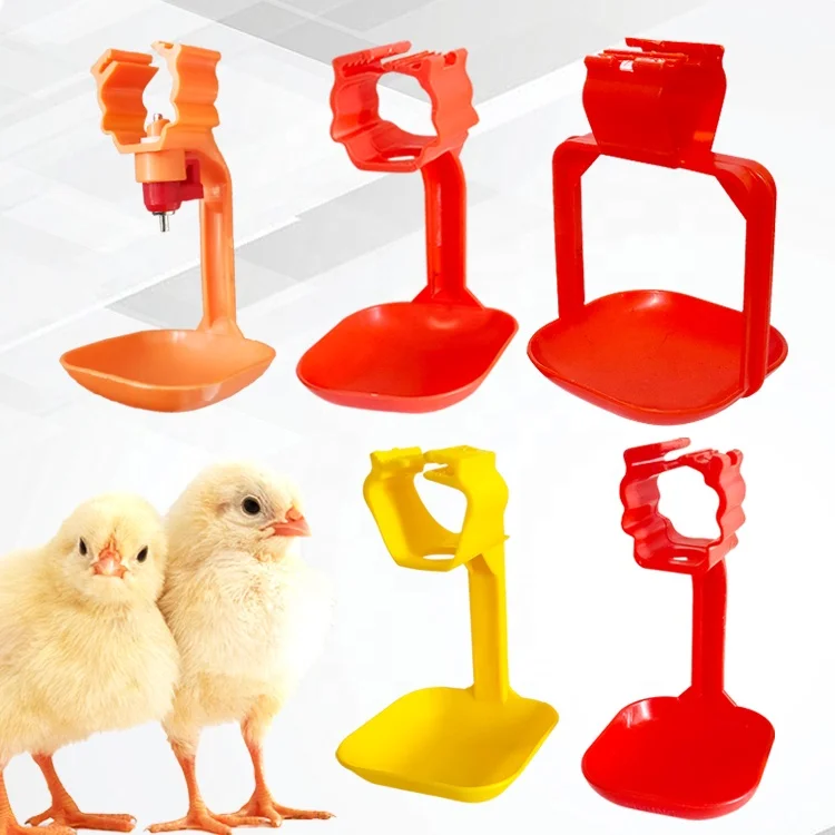 YYB Automatic Broiler Brooder Duck Goose Quail Poultry Farm Chicken Nipple Drinker Cup for drinking line