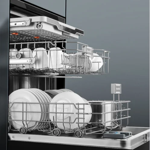 Assorted Dishwasher Basket Wave Style Bowl Plate Pull-out 304 Basket For Dishwasher Machine