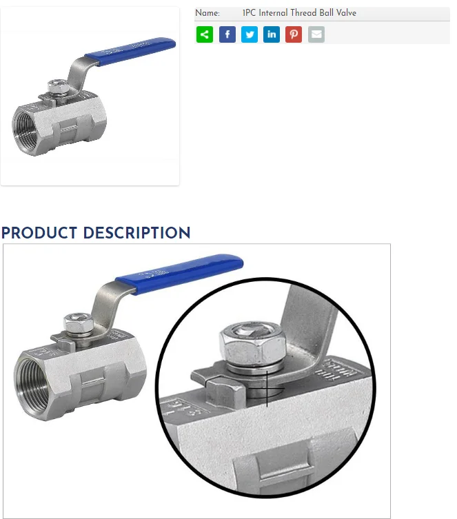 Hot sale Sanitary Stainless steel304/316  food grade Two-piece female Thread Ball Valve