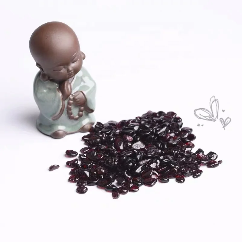 Natural Tumbled Stones Loose Gemstone Garnet Crystal Stone for Healing