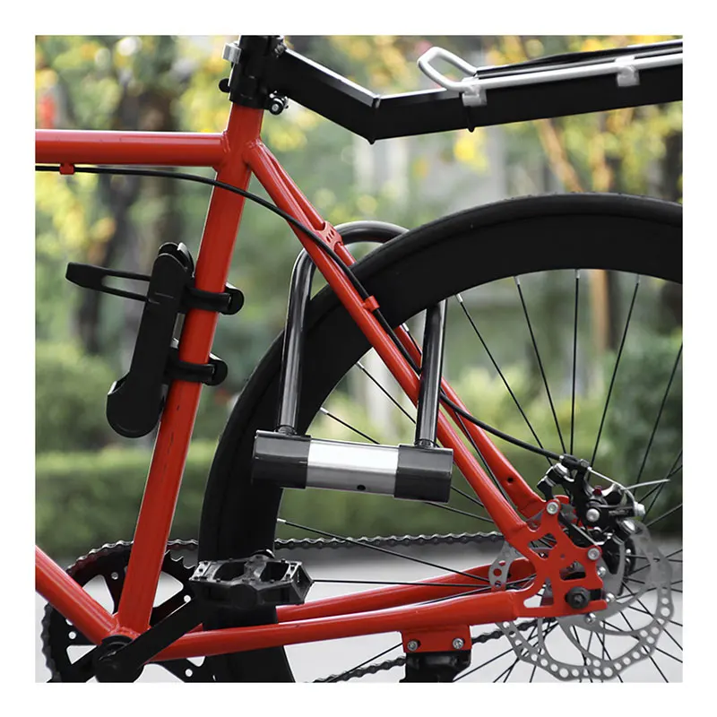 Wholesale 120db Anti-Theft Security Alarm Bike Lock Hight Cutting And Sawing Resistant Bike U Lock