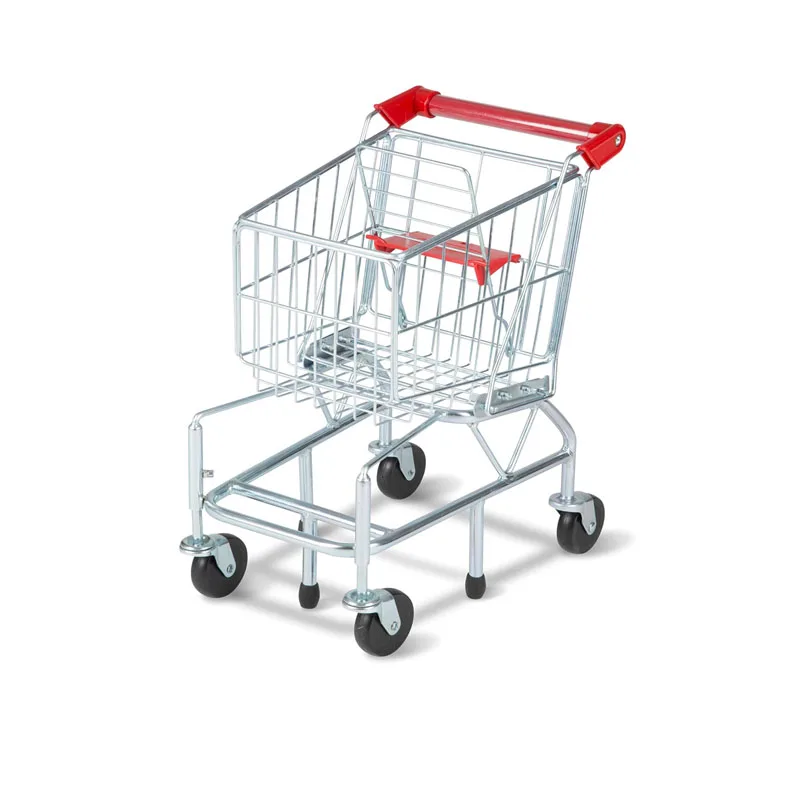 Toy Shopping Cart With Sturdy Metal Frame