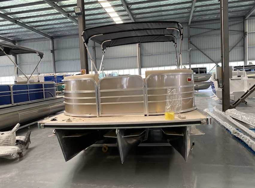 Лодка понтонная Allsea Allux 21ft трехтрубчатая лодка для отдыха на
