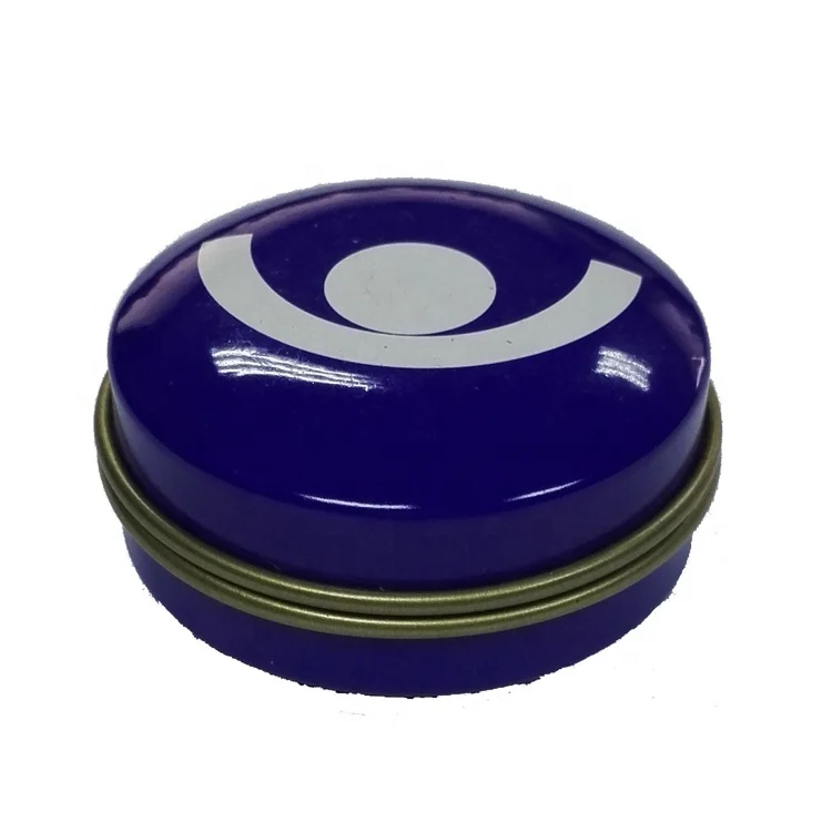 Perfume Tin Box Custom Printed Mini Small 2-piece Round Lipstick Tin Box, Solid Tinplate Diameter 53x22 Mm Lipstick Tin Box PVC