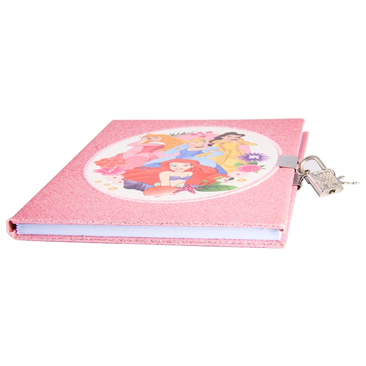 girls new design bling bling notebook personalized hardcover daily planners childlike notebook diaries with locks
