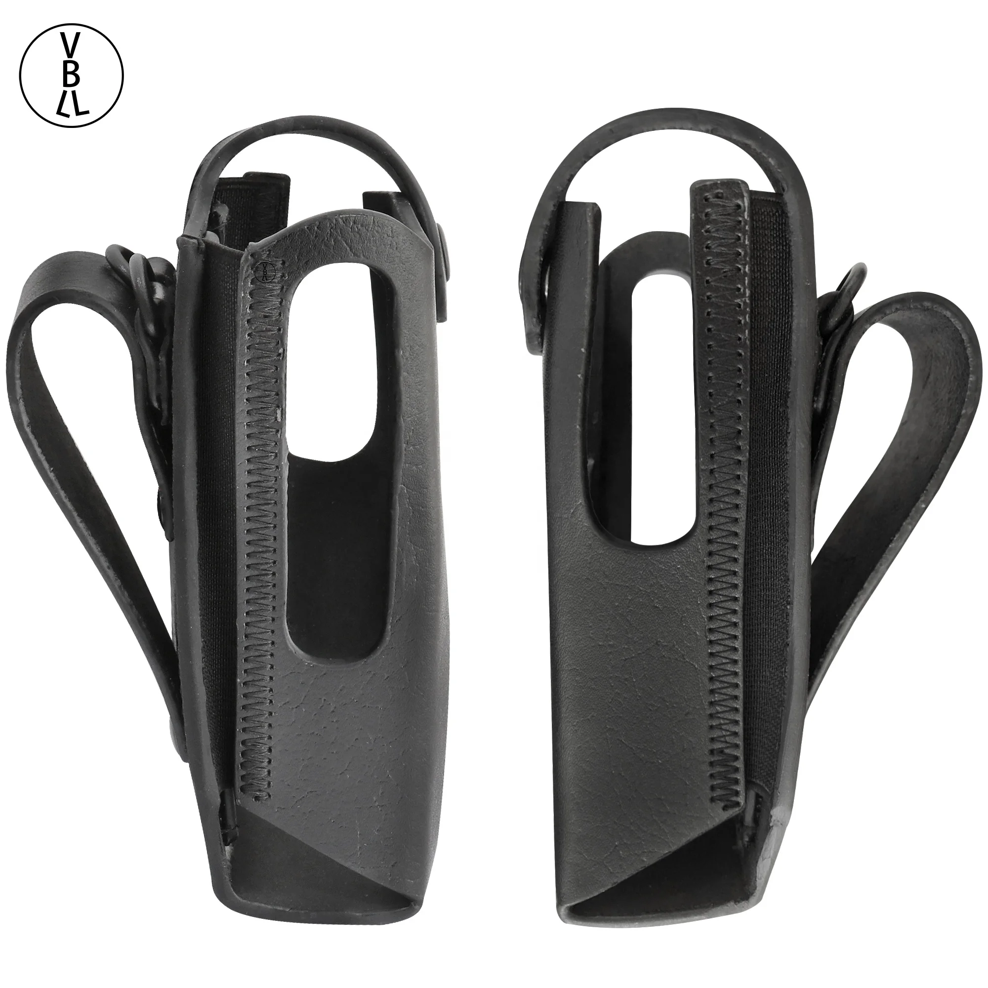 Hard Leather Carry Case W/ Fixed Belt Loop Compatible With MOTOROLA XPR7550 XPR7580
