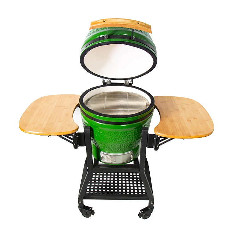 KIMSTONE 18 Inch Grill Smokeless Hot Pot Barbecue Integrated Table Outdoor Ceramic