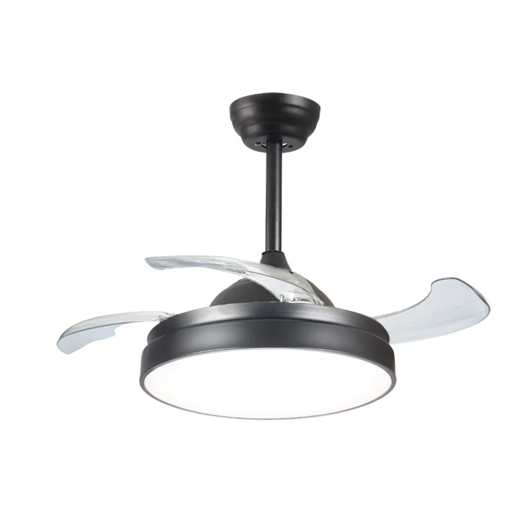 Chandelier fan Ceiling fan light with remote retractable fandelier ceiling fan
