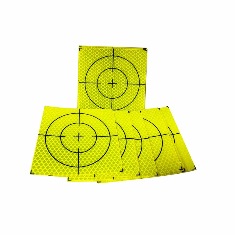Diamond Grade Fluorescent Yellow Reflective Survey Target Stickers