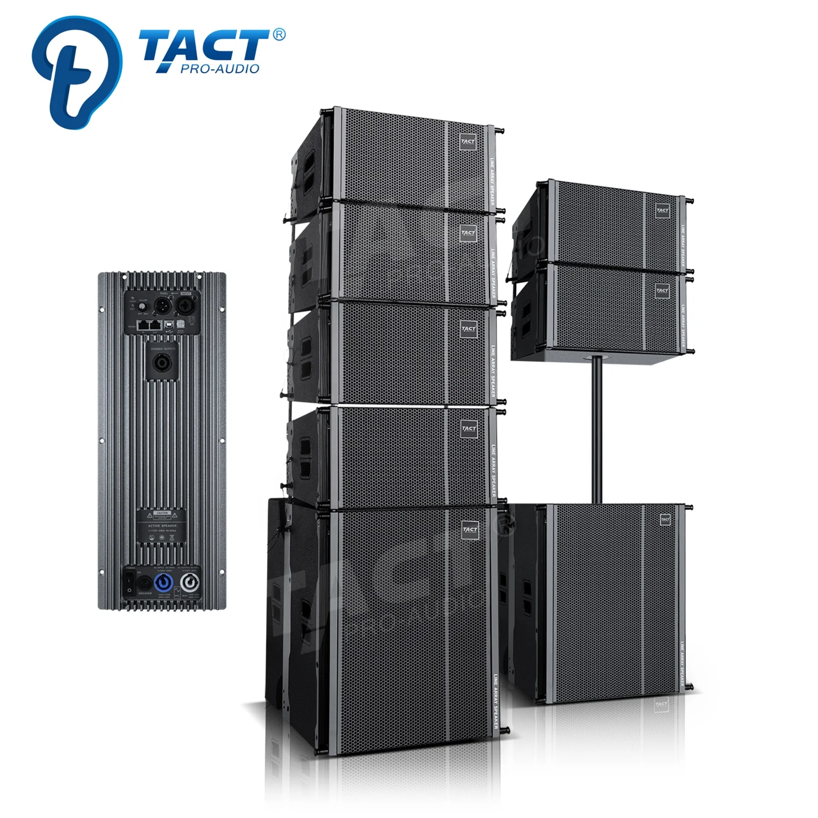 TACT Professional Audio Active Single 10 Inch One Set Line Array for Stage Performance Waterproof Speaker