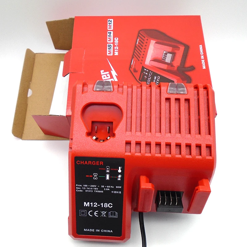 replacement 12V 14.4V 18V lithium rechargeable battery charger for milwaukee M12 M18 power tool