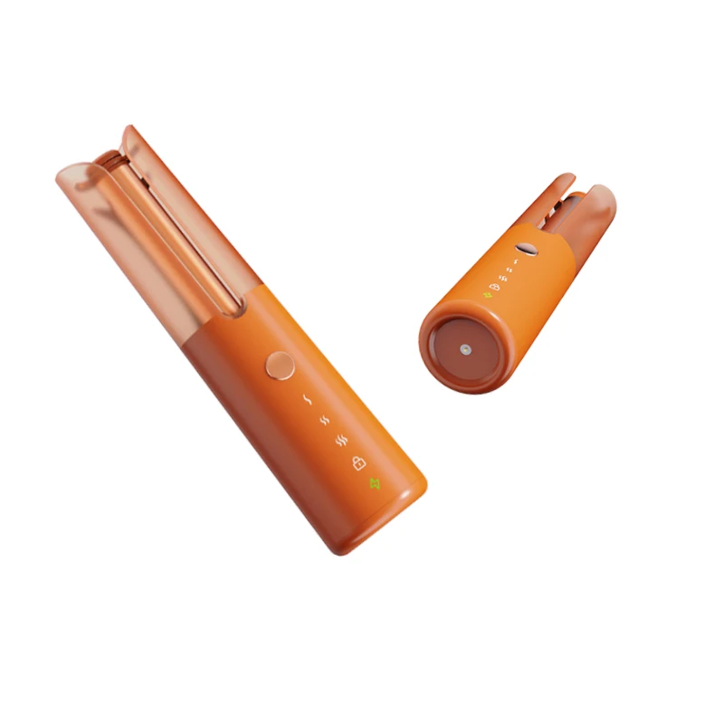 USB Rechargeable Wireless Automatic Hair Curler,Rotating Curling Irons,Portable Auto Magic Cordless Hair Curler