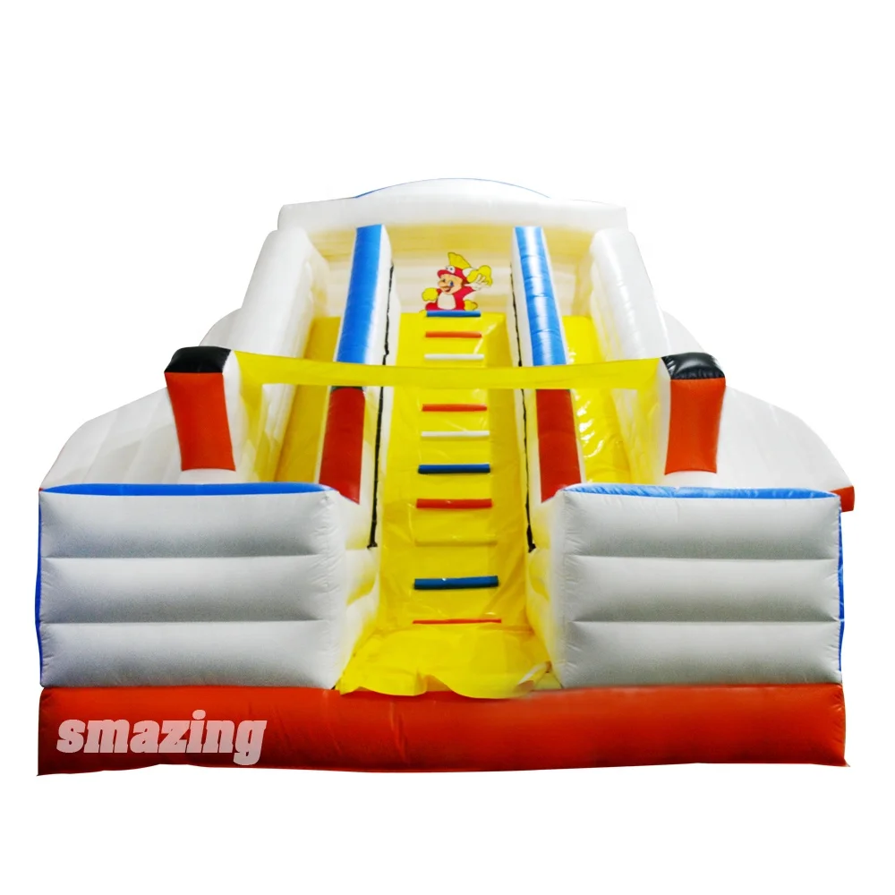 
Custom china Outdoor commercial double slide inflatable for kids 