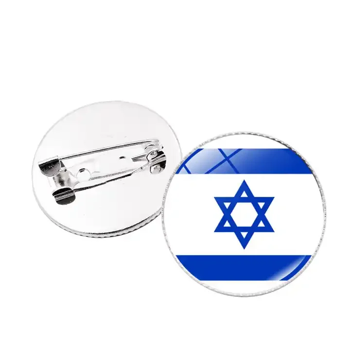 Hot Selling Custom Logo Printing Metal Lapel Pin National Country Flag Palestine Flag Pins Badges for Promotion Gift