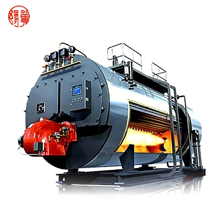 Horizontal type 3pass water fire tube Industrial Gas Oil Fired Hot Water Boiler with Heat Exchanger