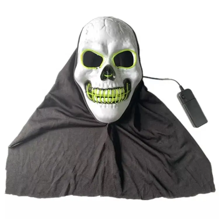 New Style Led Light Mysterious Halloween flashing Bleeding Scream Horror Ghost Glow Party Mask