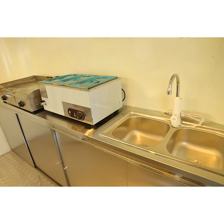 Europe Airstream Camper Trailer Travel Food Caravan Mobile Food Cart Food Truck For Sale