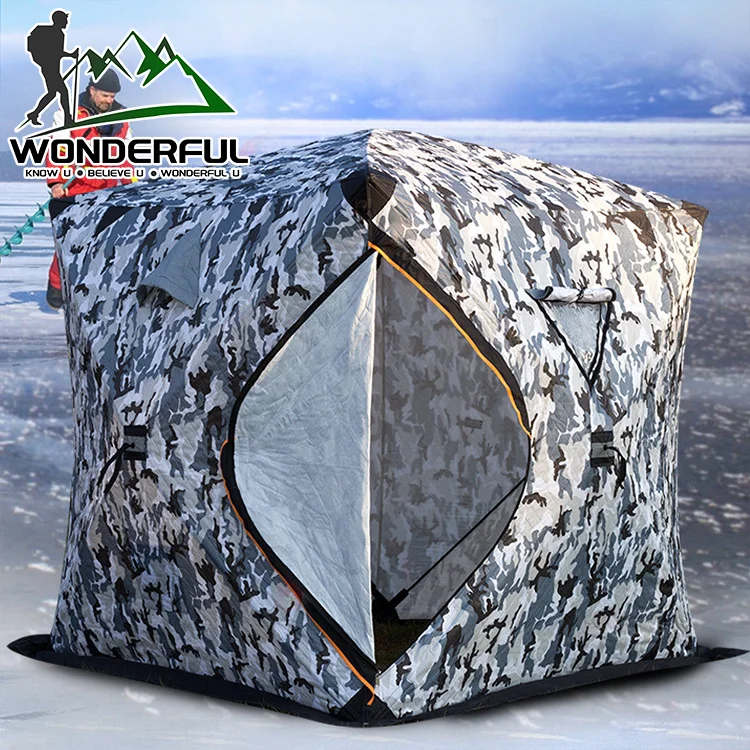 3 4 человек зимние уличные портативный одну комнату ультра легкий Водонепроницаемый Pop Up Палатка для зимней рыбалки