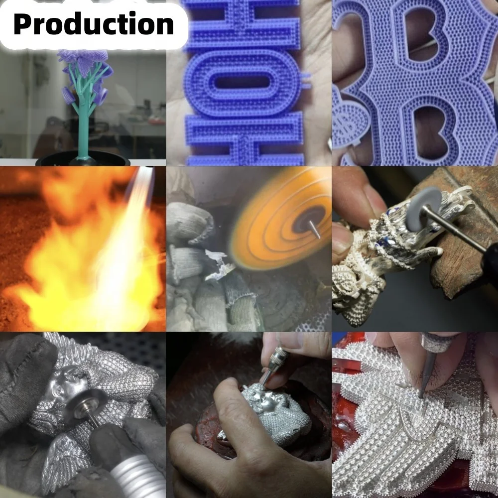 Hip Hop Jewelry Mens Iced Out Custom Letter Pendant 925 Sterling Silver VVS Moissanite Diamond Number Name Initial Logo Pendants