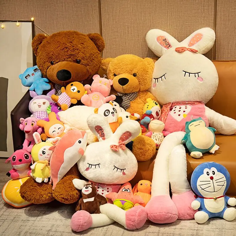 Factory Mini 25-32cm Crane machine Plush Keychains Toys claw Vending Machine Doll stuffed Animal Plush Pendant Toy