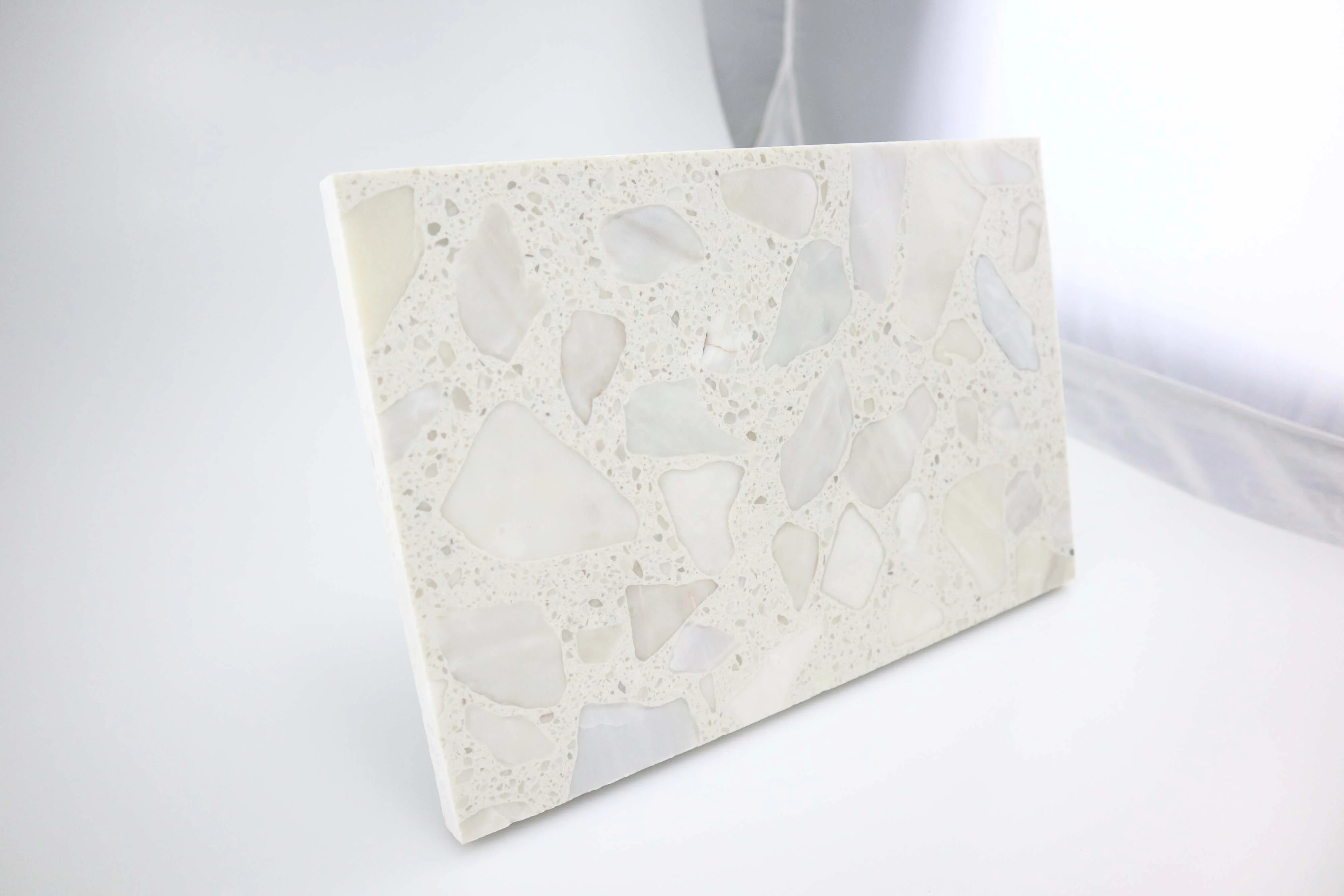 Engineered stone for boutique shoes shop marble stairs