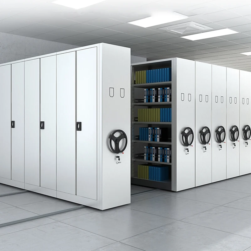 Стальной шкаф для хранения документов стационарный уплотнительный Стеллаж/мобильный компактный стеллаж для хранения файлов