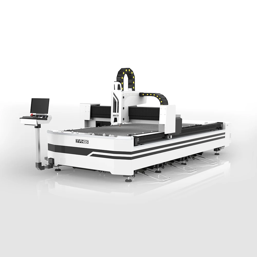FHBS 3015 metal tube 6mm stainless steel cnc fiber laser cutting machine for carbon sheeet min 3mm thickness
